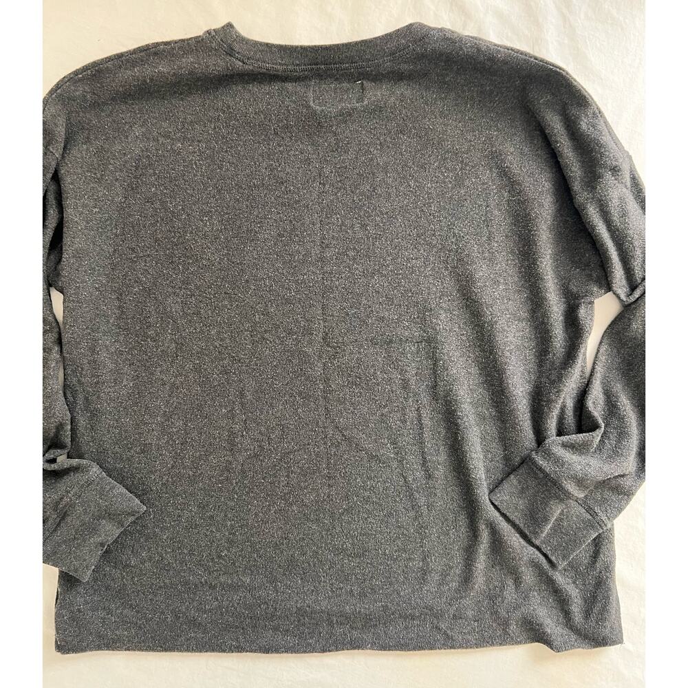 American Eagle Crewneck Sweatshirt Rolled Hem Navy XL Say Yes - Picture 6 of 9